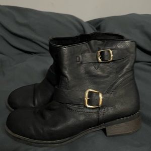 Black Buckled Boots
